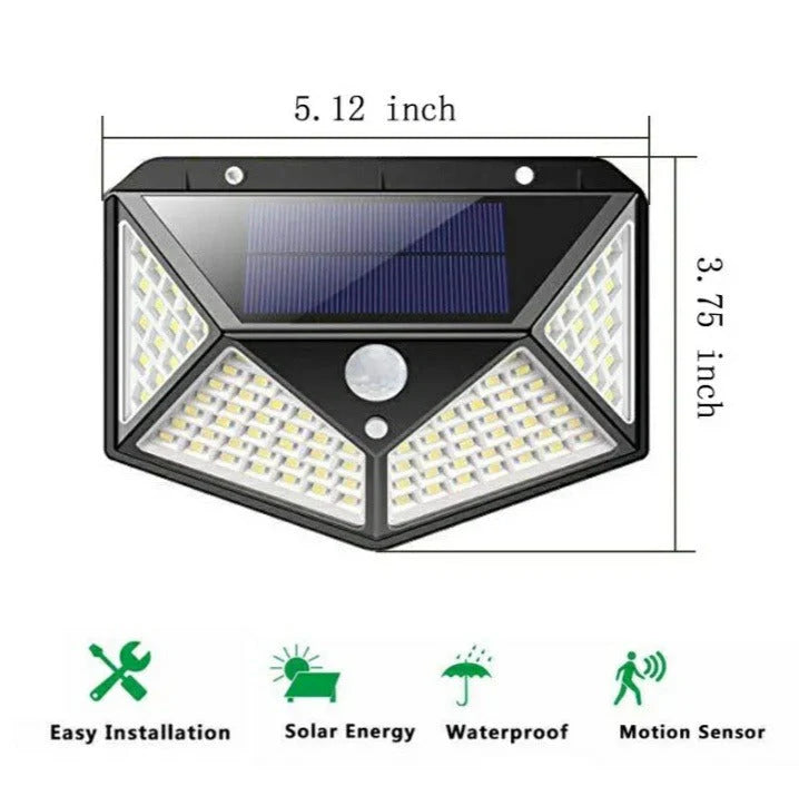 100 LED Motion Sensor Solar Light