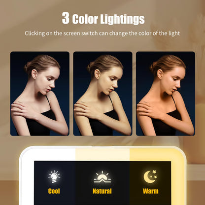 Small Travel LED Makeup Mirror Case with